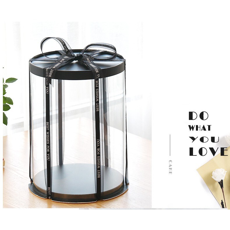 【台灣現貨速發】6吋 圓型蛋糕盒｜各種高度｜蛋糕盒 透明生日蛋糕盒 創意包装盒 禮物盒 圓型透明盒