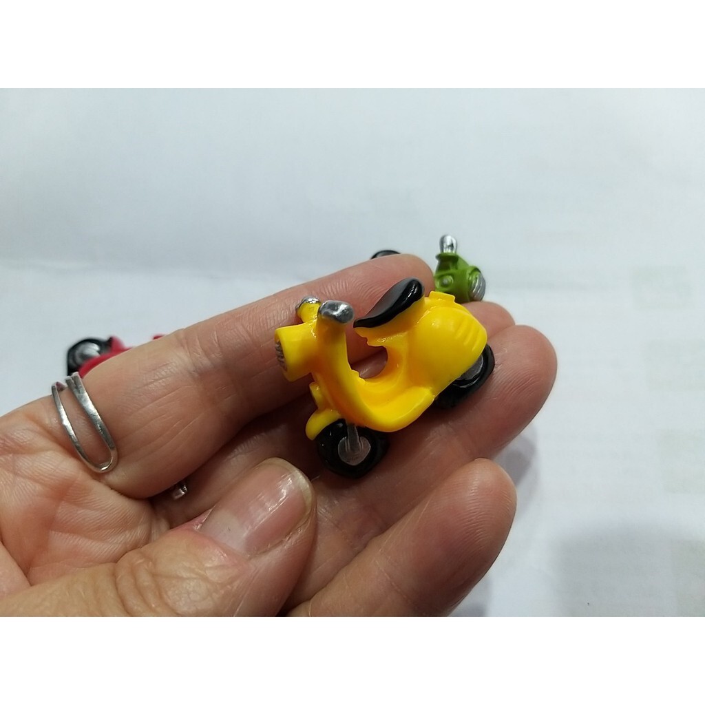 【台灣現貨速發】摩托車 復古摩托車 機車 迷你公仔 小公仔 微景觀道具