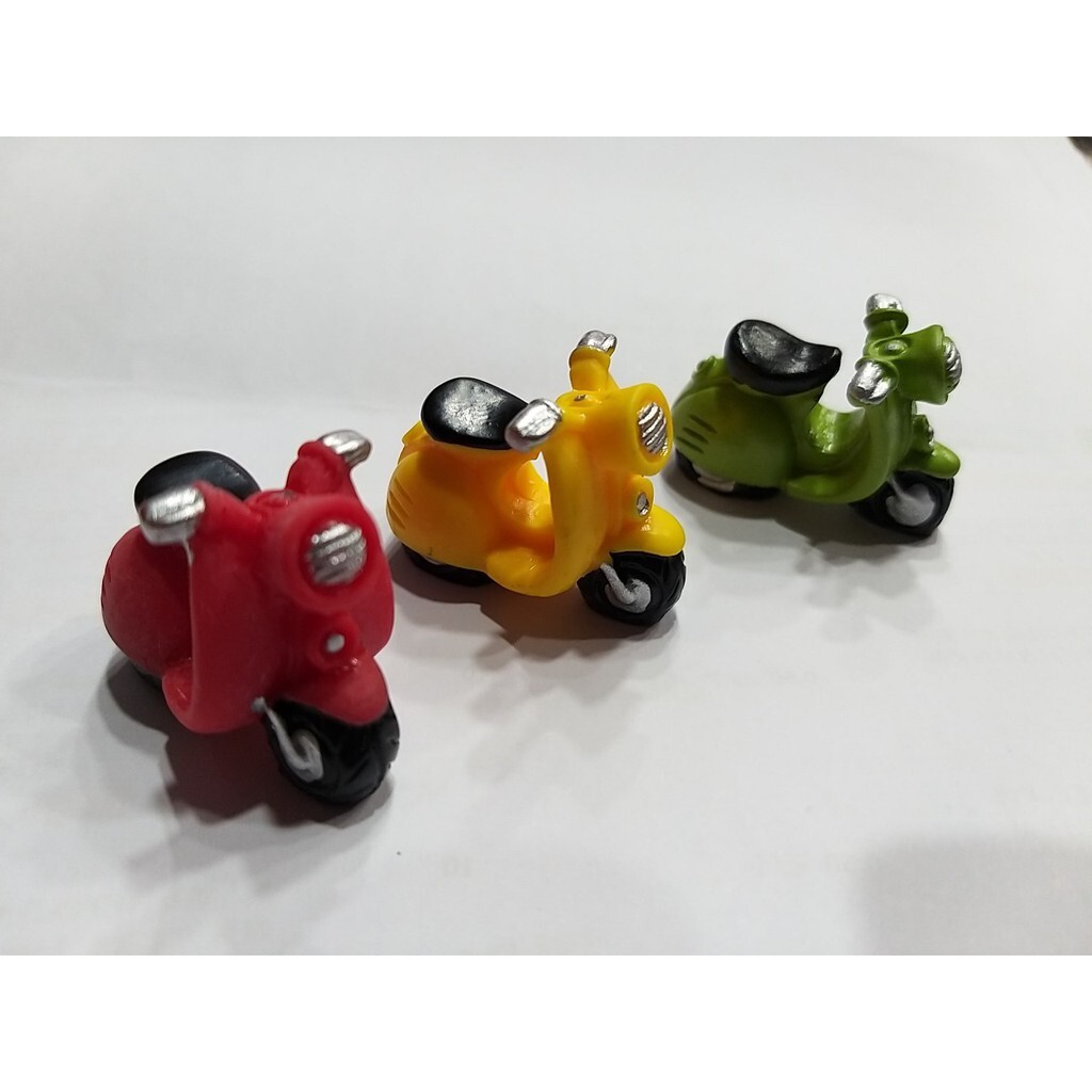 【台灣現貨速發】摩托車 復古摩托車 機車 迷你公仔 小公仔 微景觀道具