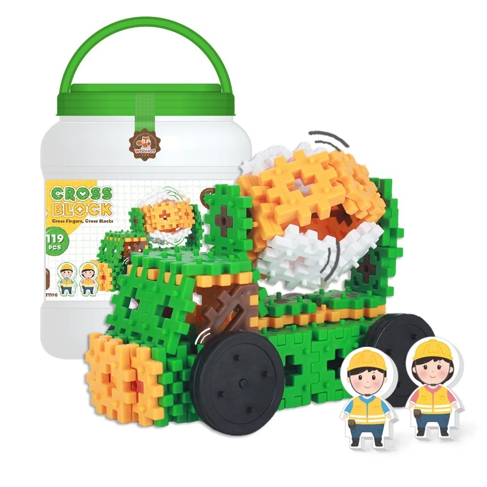 WOOHOO CROSS BLOCK 心心積木交通組 - 水泥攪拌車