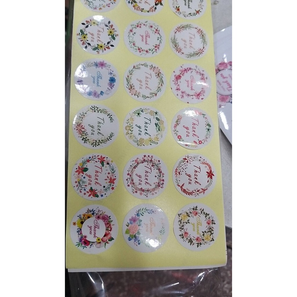【台灣現貨速發】圓形花系列貼紙-**有現貨