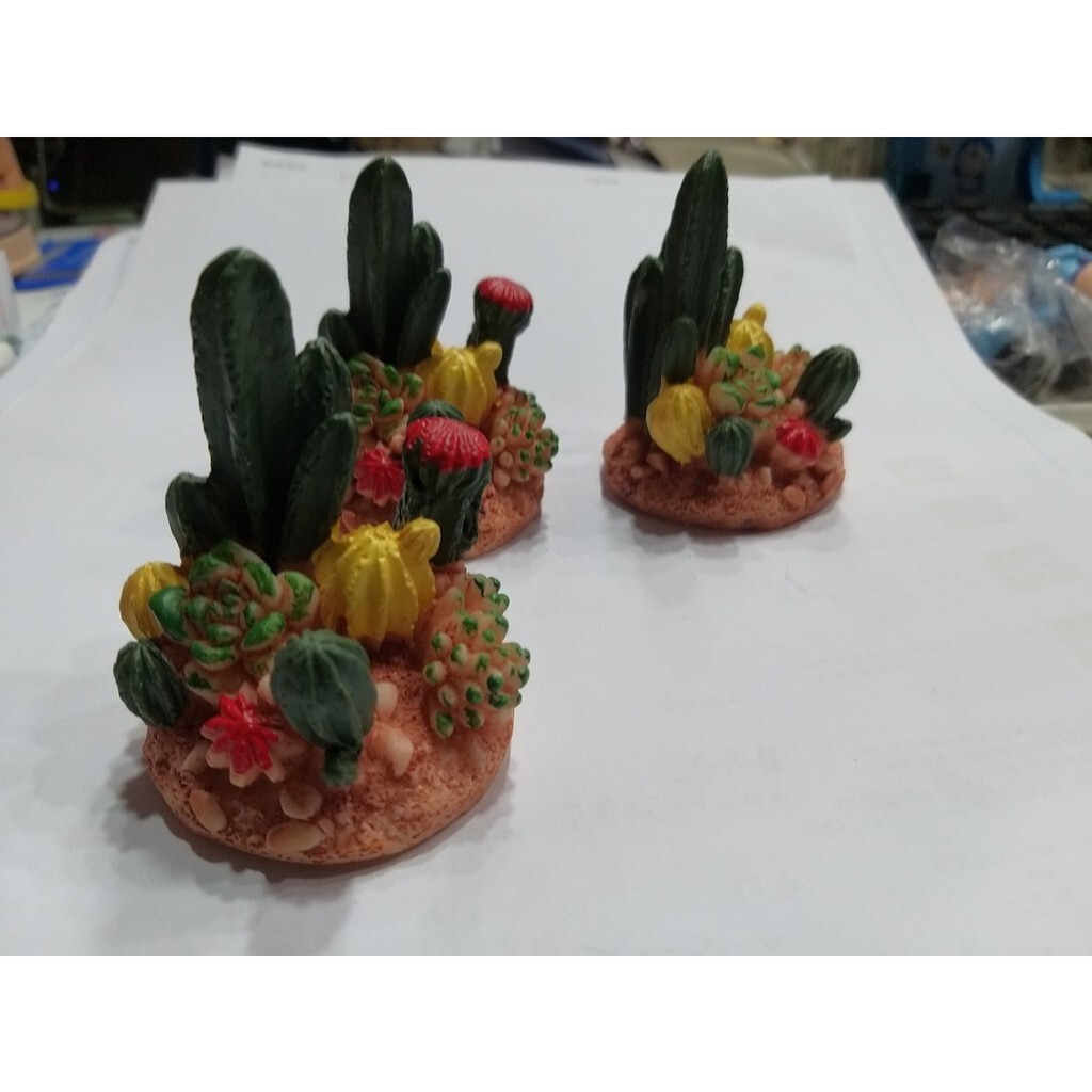 【台灣現貨速發】香菇 小花叢 仙人掌 樹欉多肉植物//盆栽小配件//小飾品