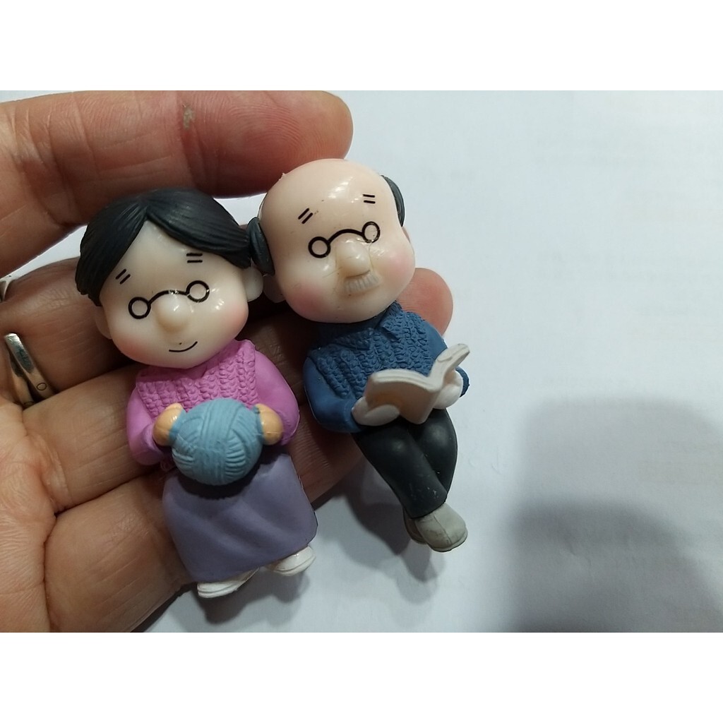 【台灣現貨速發】老夫妻 老公公 老奶奶 情人小公仔