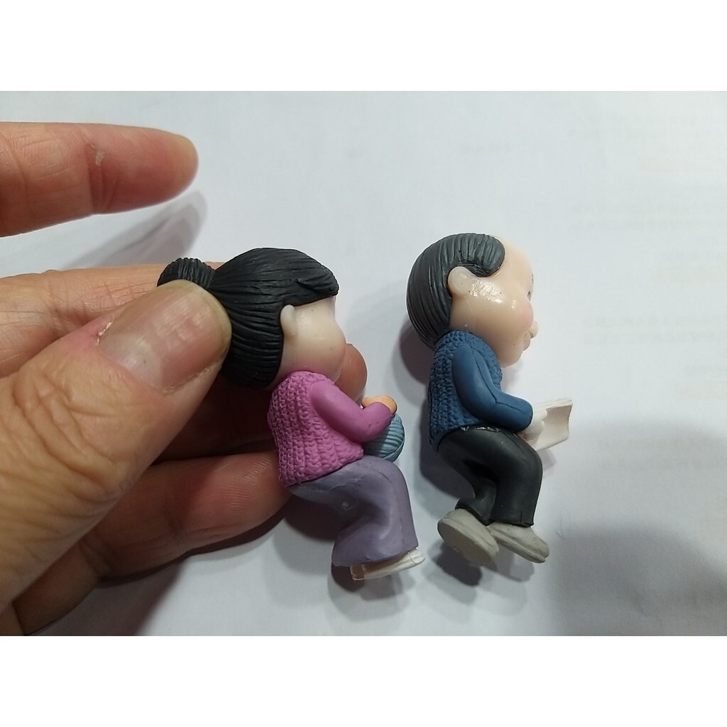 【台灣現貨速發】老夫妻 老公公 老奶奶 情人小公仔