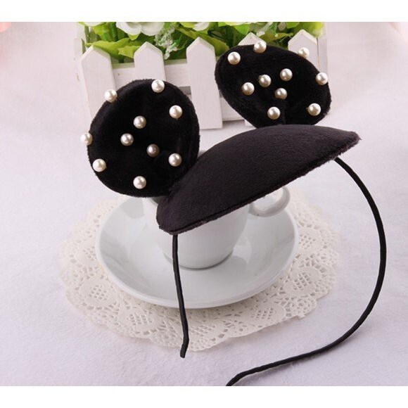 【台灣現貨速發】-B72兒童米奇妮珍珠髮箍一個99元**有現貨