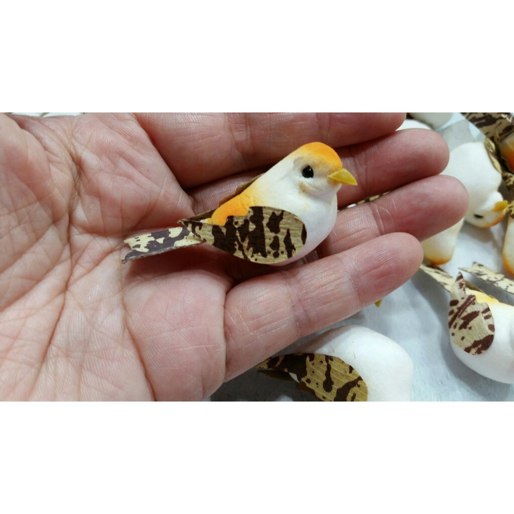 【台灣現貨速發】黃色小鳥 插花 園藝 微景觀配件飾品