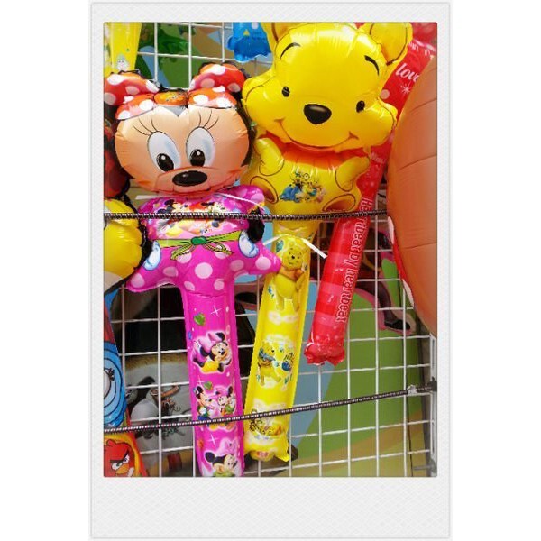 【台灣現貨速發】編號 A49卡通(憤怒鳥)(喜洋洋)氣球打擊棒10元***有現貨