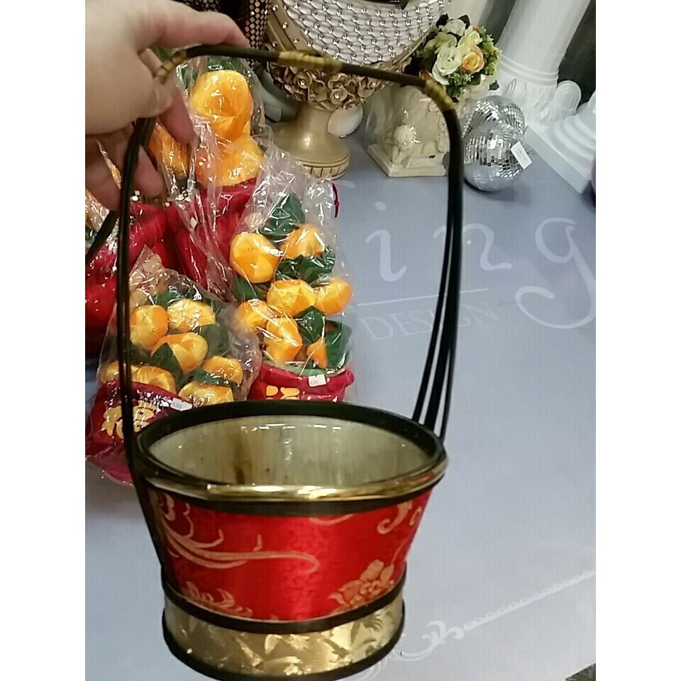 【台灣現貨速發】新年水果籃／藤籃／提籃/中國風籃一個120元