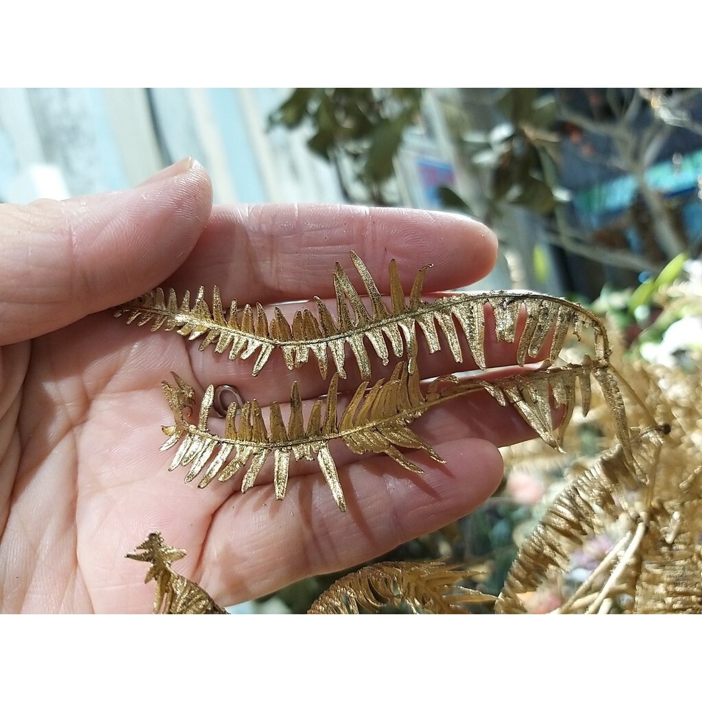【台灣現貨速發】金色蕨類葉子//羊齒葉片*****有現貨