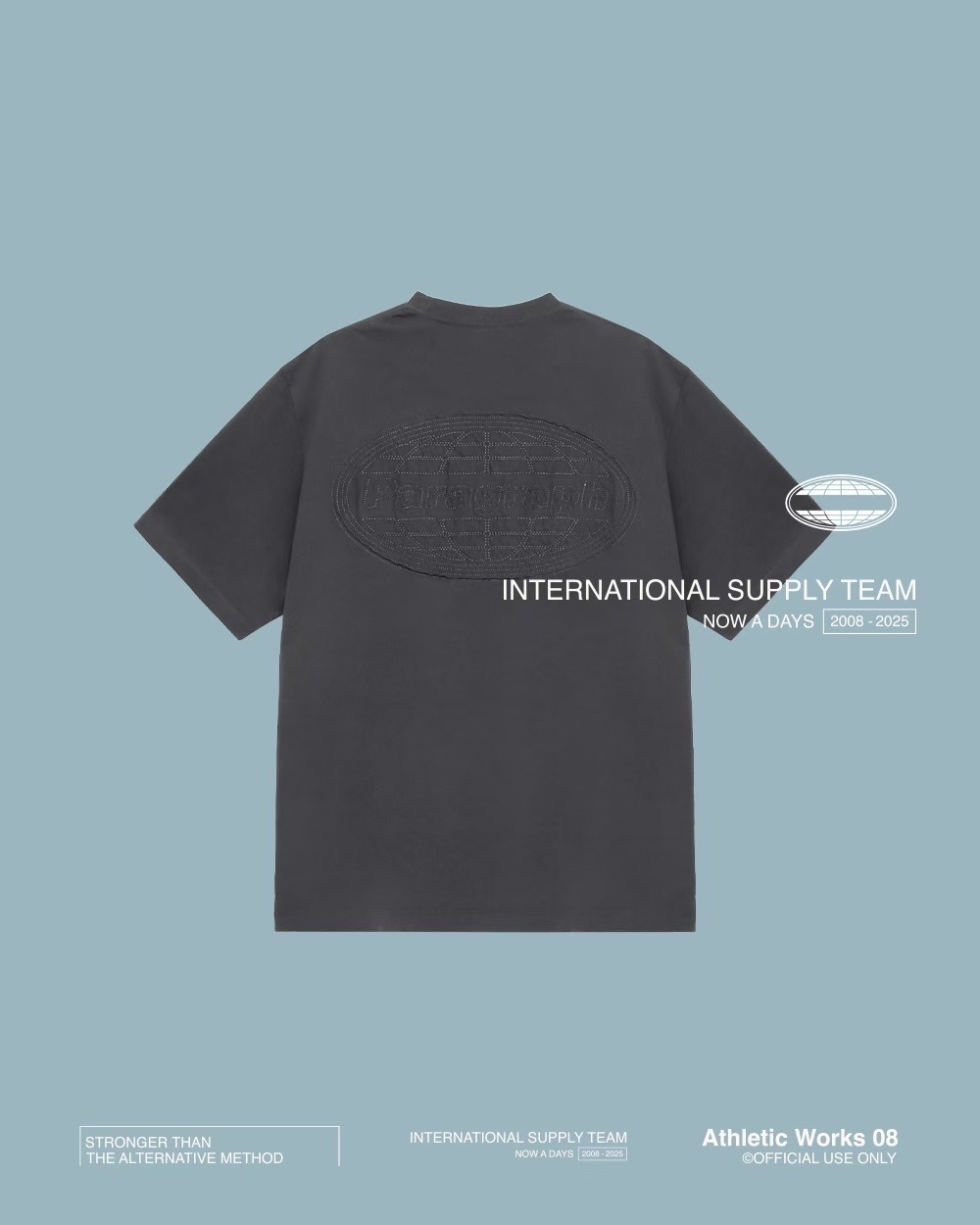 Paragraph 25FW 011 刺繡 地球 短袖