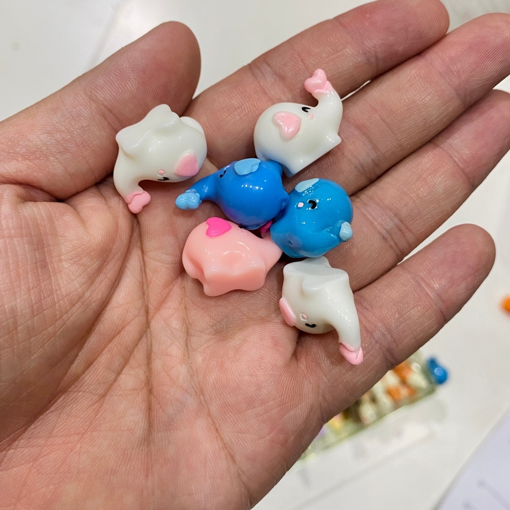 【台灣現貨速發】立體大象貼片【多色隨機出貨】手機飾品迷你配件 手工藝貼片