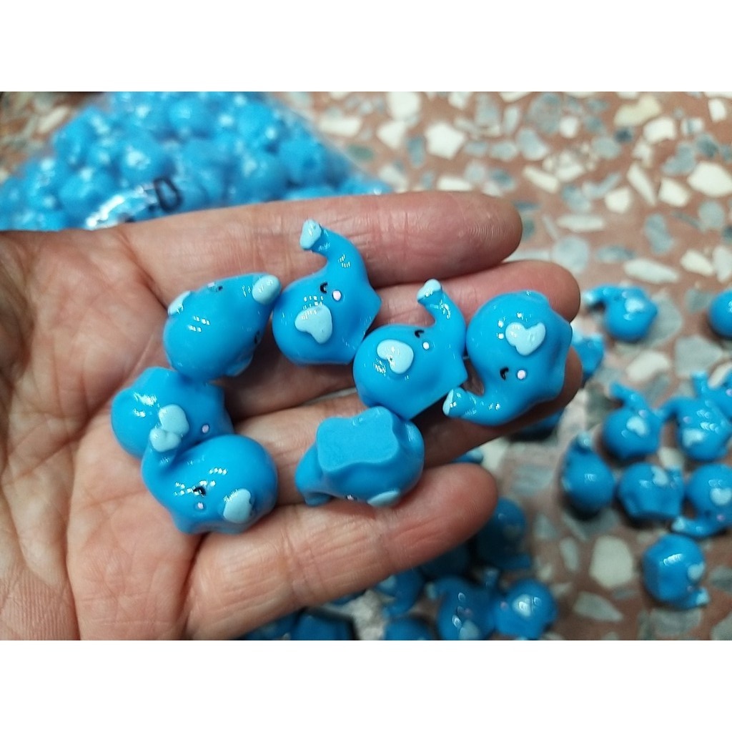 【台灣現貨速發】立體大象貼片【多色隨機出貨】手機飾品迷你配件 手工藝貼片