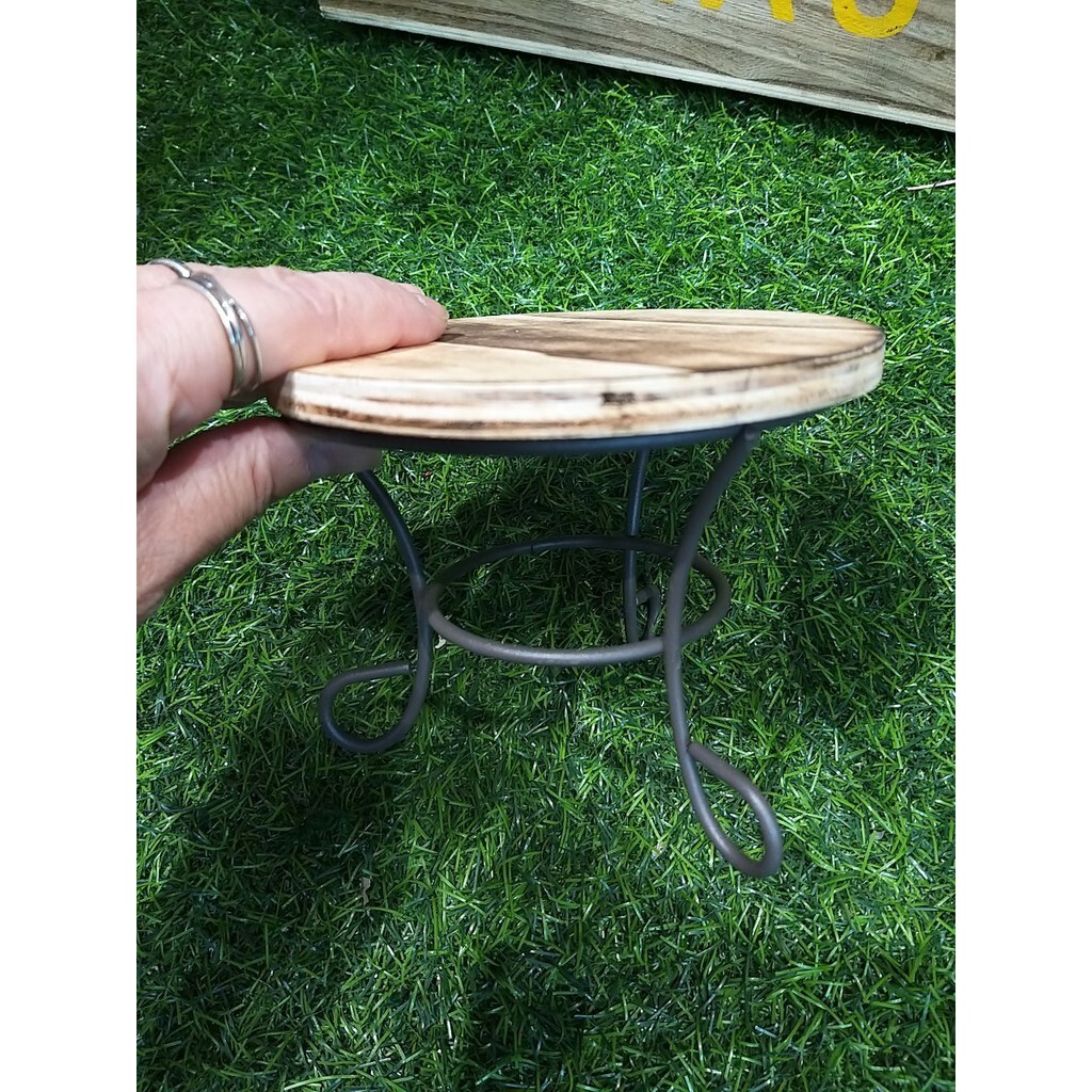 【台灣現貨速發】鄉村風 可愛小木桌 小木桌 擺件