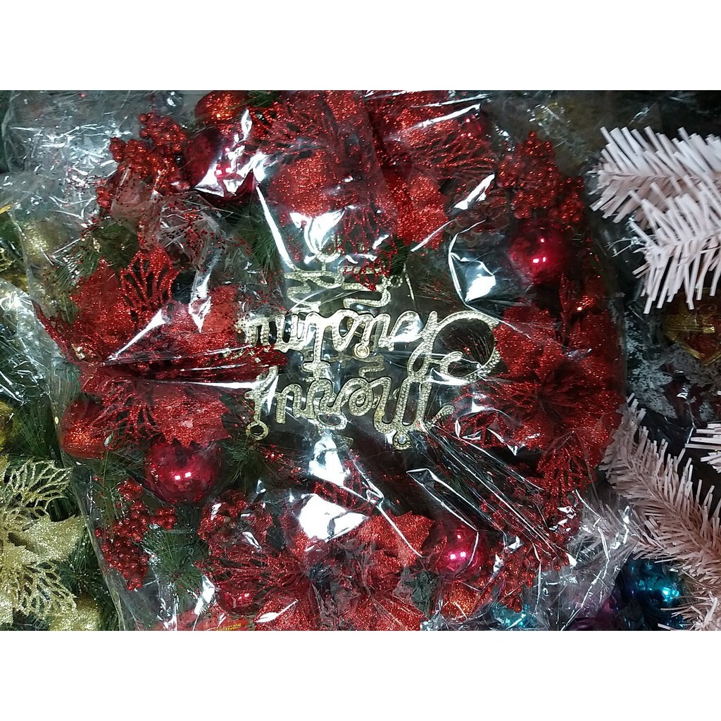 【台灣現貨速發】40公分聖誕圈//聖誕花圈**有現貨