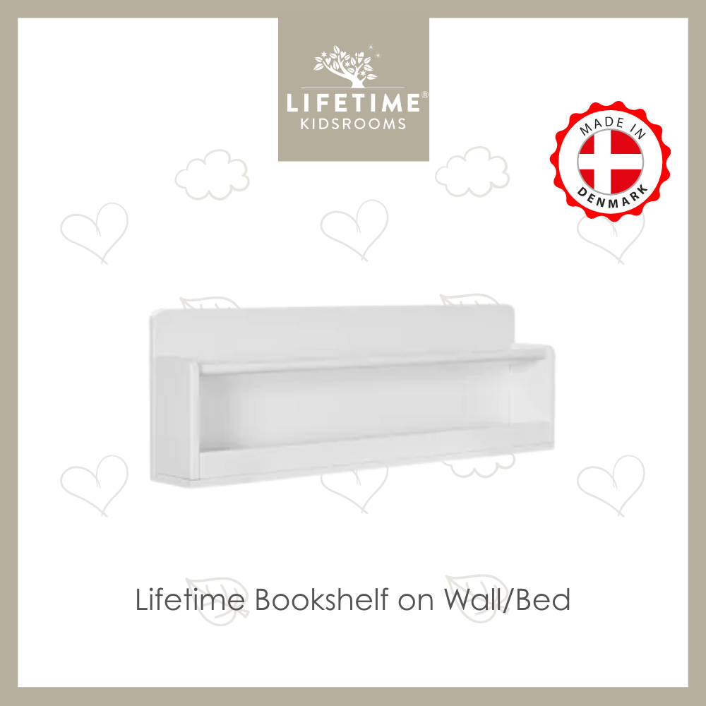 Lifetime Bookshelf on Wall or Bed
