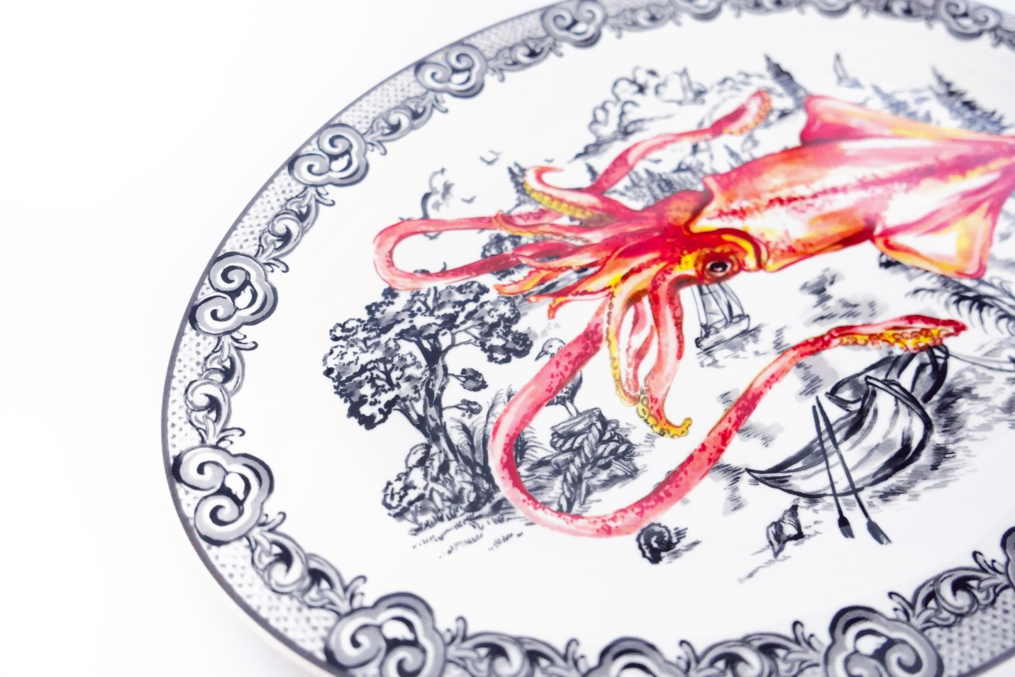 KEYHOLE ｜ Ombre Ocean系列 - ARGENTINE 餐盤 35.5cm