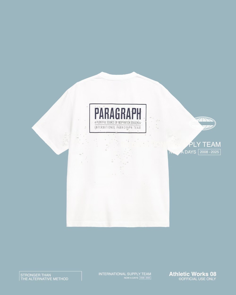 Paragraph 25FW 014 破壞 字體 短袖