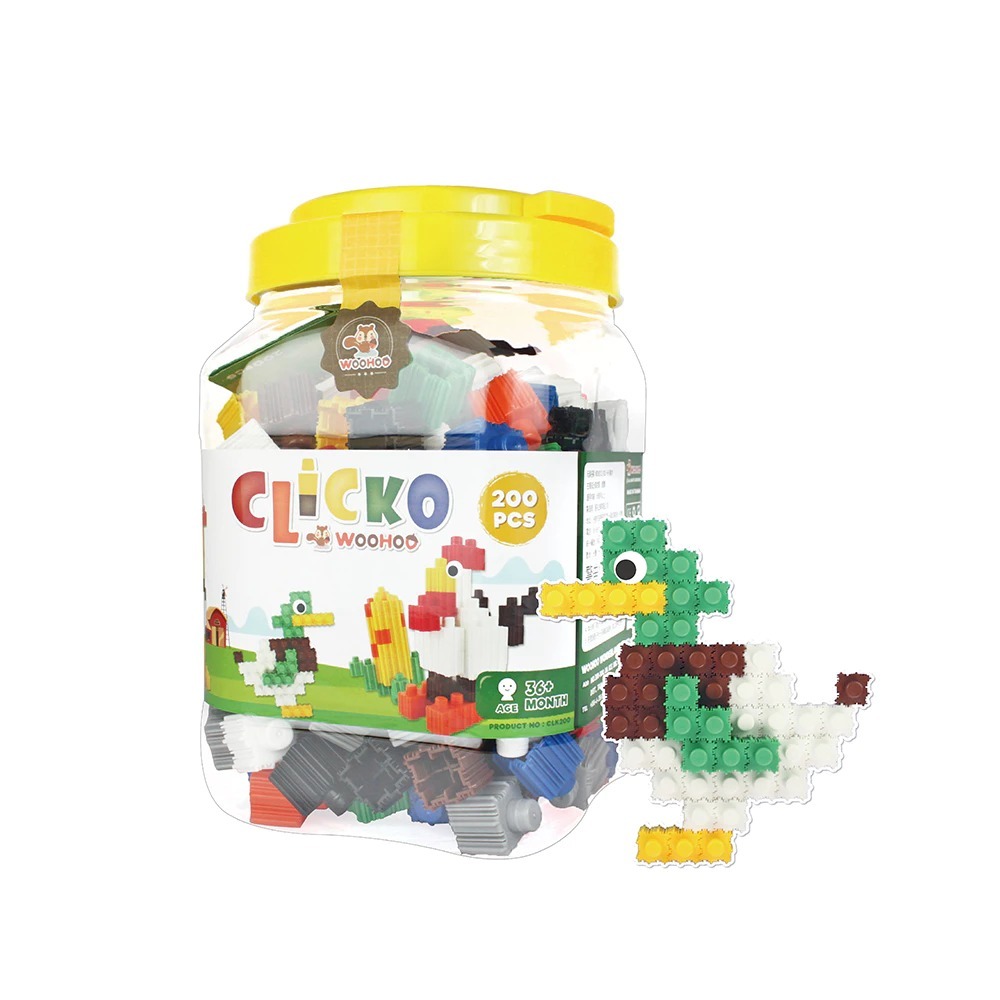 WOOHOO CLICKO 卡卡積木 - 200pcs
