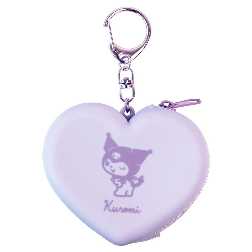 Kuromi 心型迷你拉鏈包 散銀包 可放Airpod