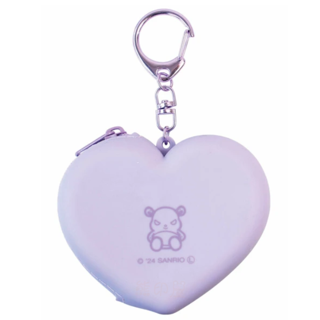 Kuromi 心型迷你拉鏈包 散銀包 可放Airpod