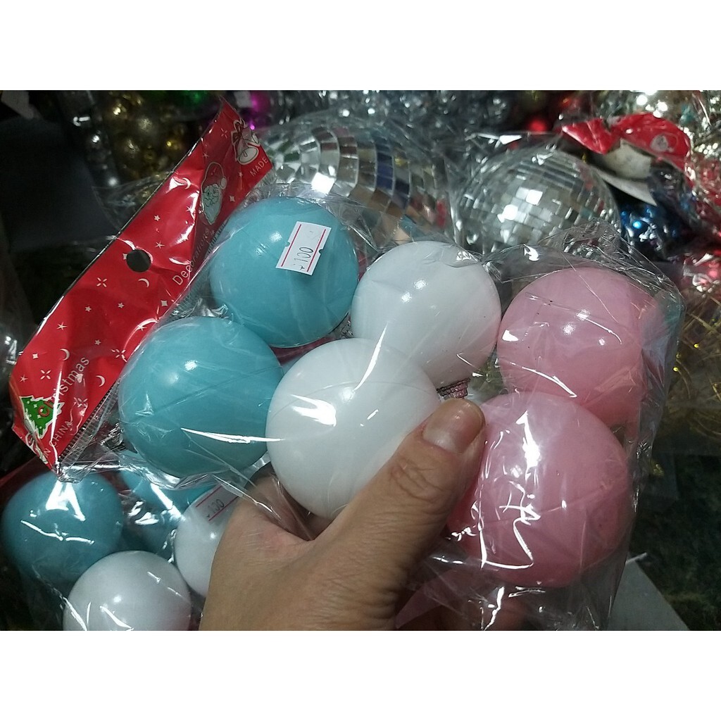 【台灣現貨速發】6公分馬卡龍聖誕球 6個65元**有現貨