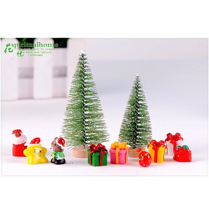 【台灣現貨速發】聖誕樹 小聖誕樹｜7.5公分 迷你聖誕樹 松針 微景觀配件｜批發７元