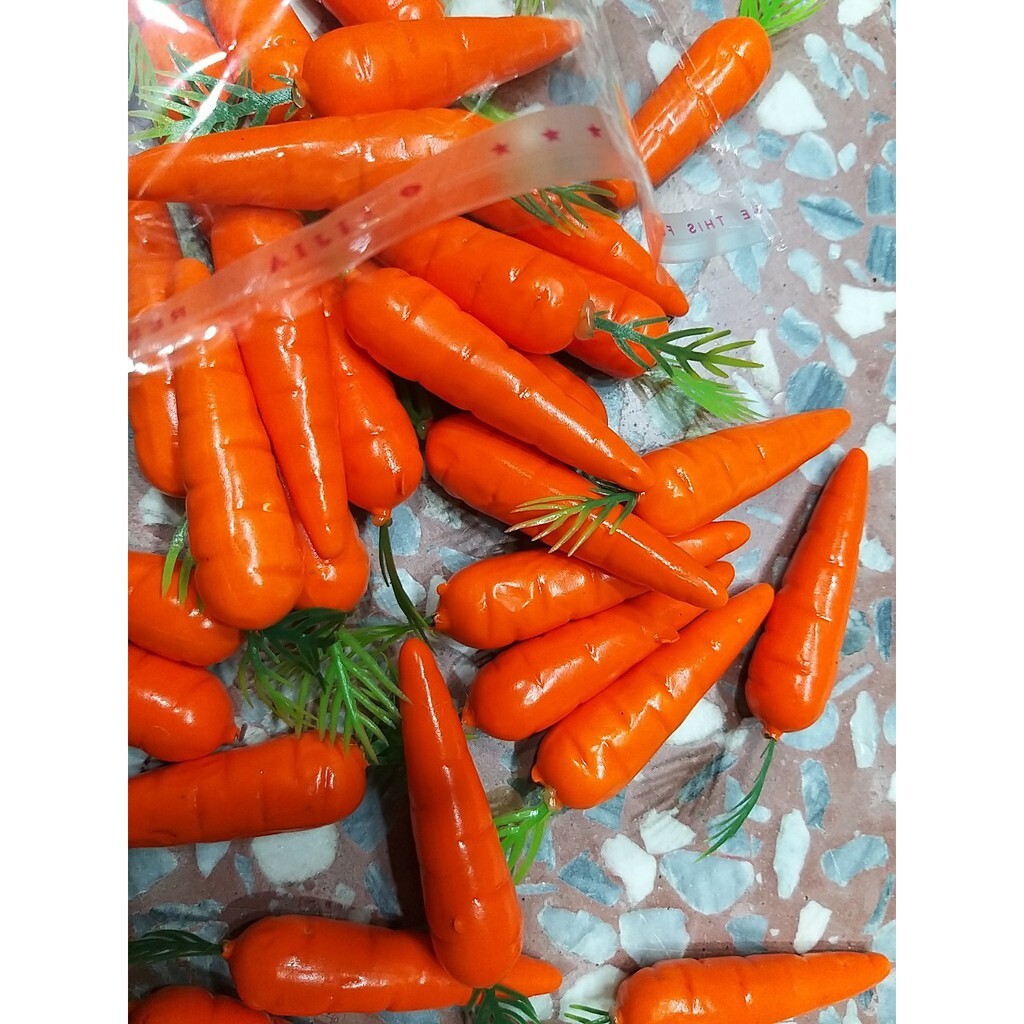 【台灣現貨速發】仿真紅蘿蔔 小紅蘿蔔｜一個3元｜--多肉植物//微景觀(