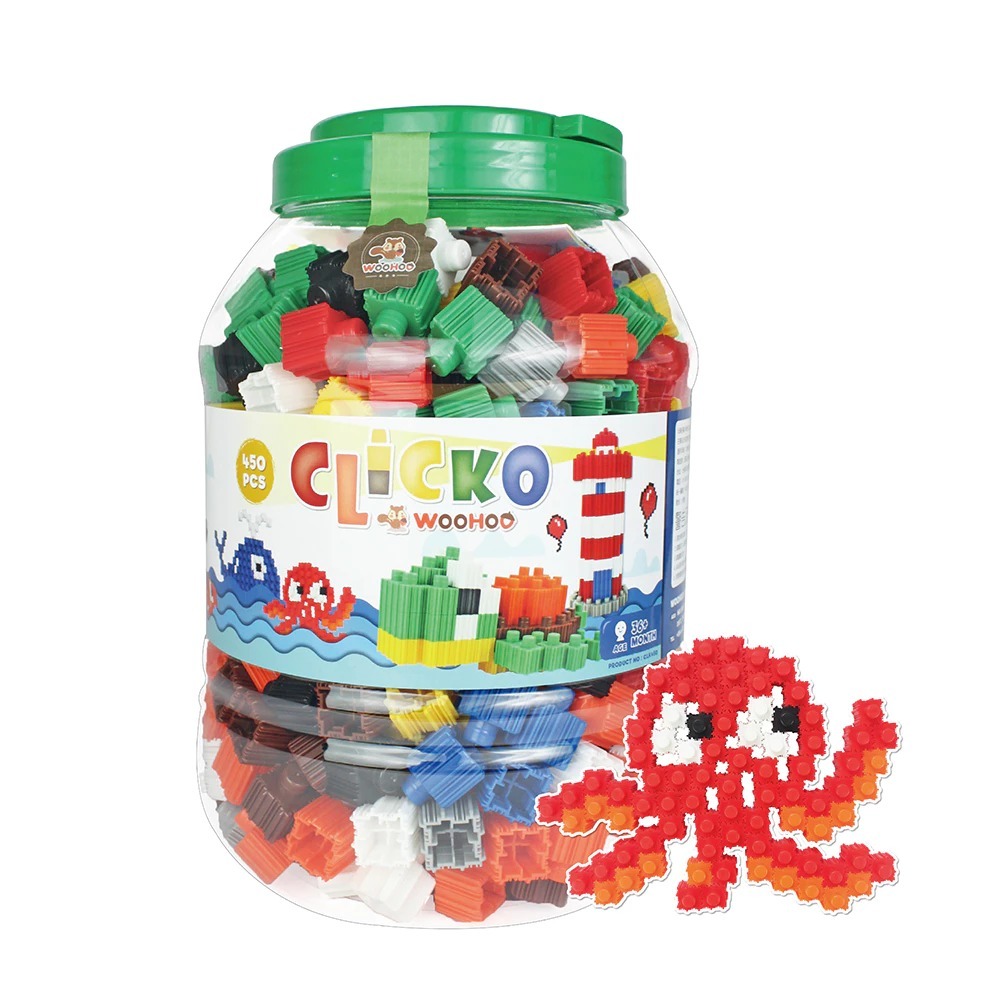 WOOHOO CLICKO 卡卡積木 - 450pcs
