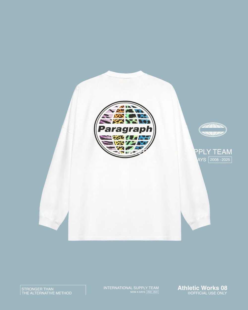 Paragraph 25FW 018 水洗 彩豹紋 地球 薄長袖