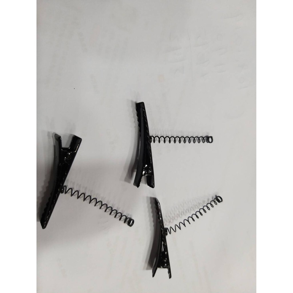 【台灣現貨速發】立體螺旋彈簧扁夾｜一組10個*3元｜4公分(平口髮夾)｜3元批發2元