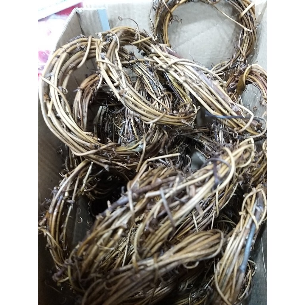 【台灣現貨速發】40公分藤環//聖誕藤圈//藤编花環//乾花藤環