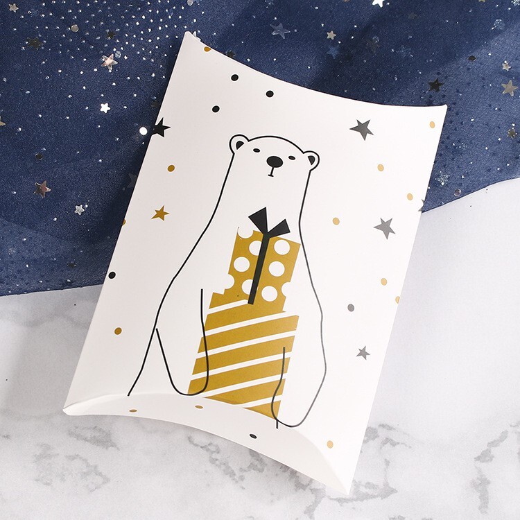 【台灣現貨速發】聖誕節 糖果盒｜聖誕節白色系列｜一次最少出貨10個 | 扁盒 禮物盒