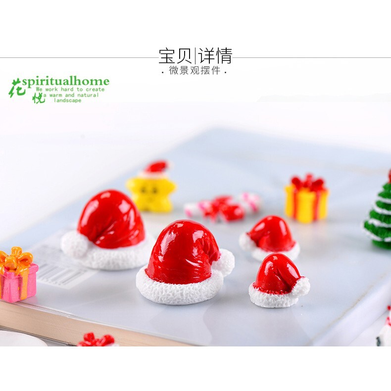 【台灣現貨速發】聖誕節 小公仔 微景觀｜多款式｜雪橇 企鵝 禮物 靴子 聖誕帽 聖誕樹 麋鹿