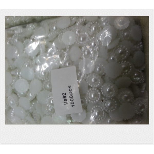 【台灣現貨速發】0.4元‘起’材料王批發10-12mm太陽花半面珠 半面珍珠 珍珠 |