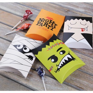 【台灣現貨速發】萬聖節 怪物糖果盒｜扁盒//糖果盒//禮物盒｜一個6元