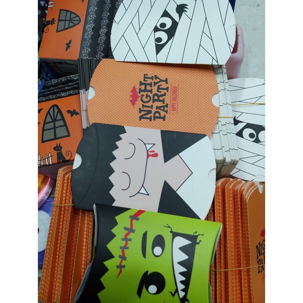 【台灣現貨速發】萬聖節 怪物糖果盒｜扁盒//糖果盒//禮物盒｜一個6元