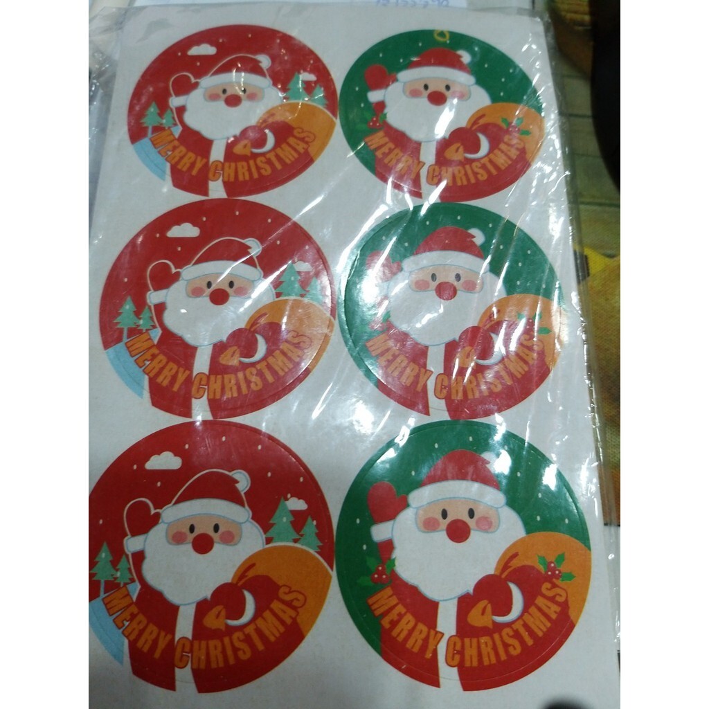 【台灣現貨速發】聖誕節-聖誕老公公送禮物 貼紙 聖誕老公公