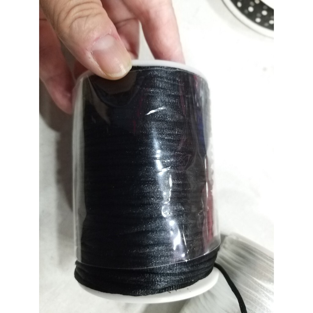 【台灣現貨速發】婚紗高腳杯材料--5號玉線///中國結線(黑色//白色)84碼100元