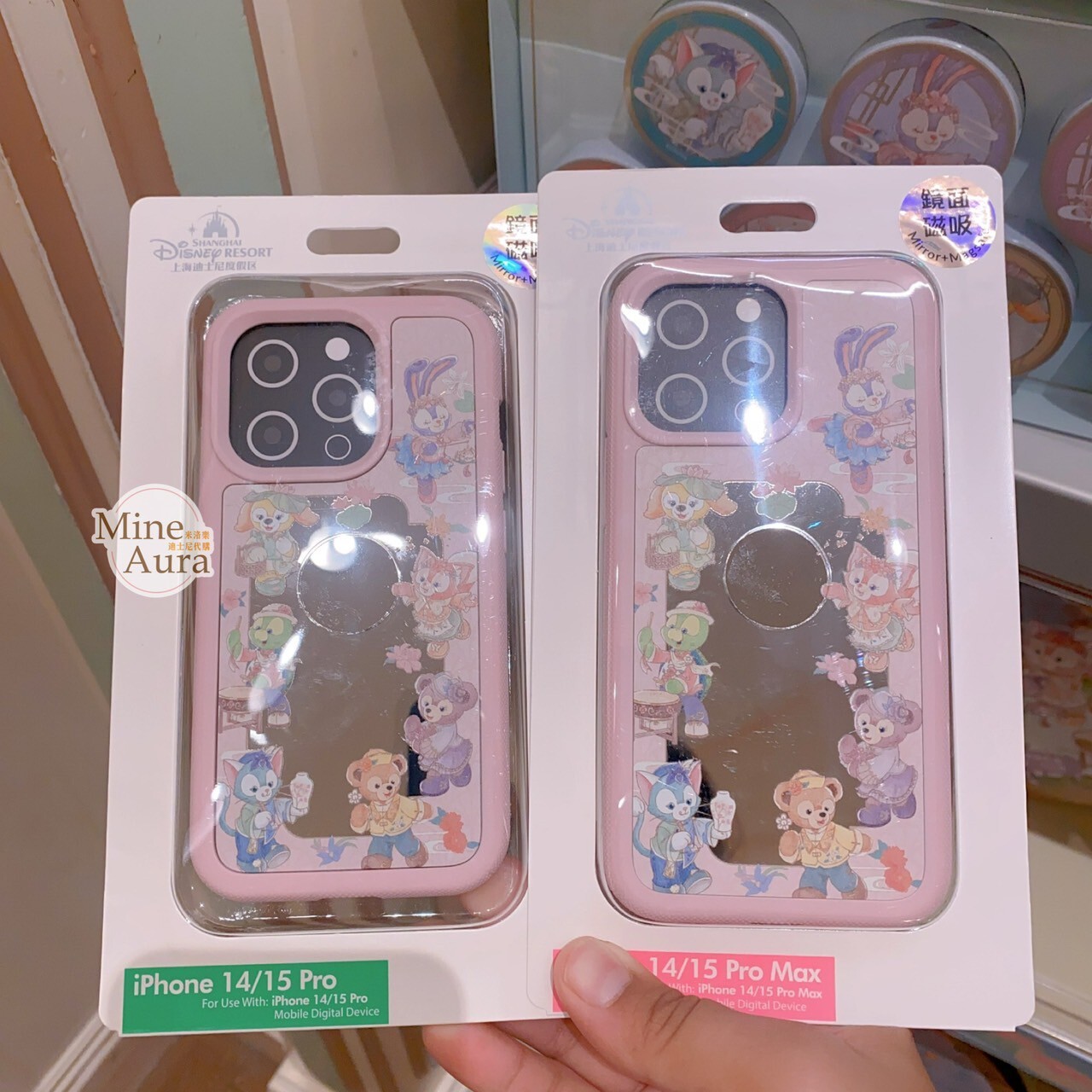 達菲和朋友們 花間綺夢系列 圖案 鏡面設計 iphone 系列 手機殼 保護套 -上海迪士尼樂園