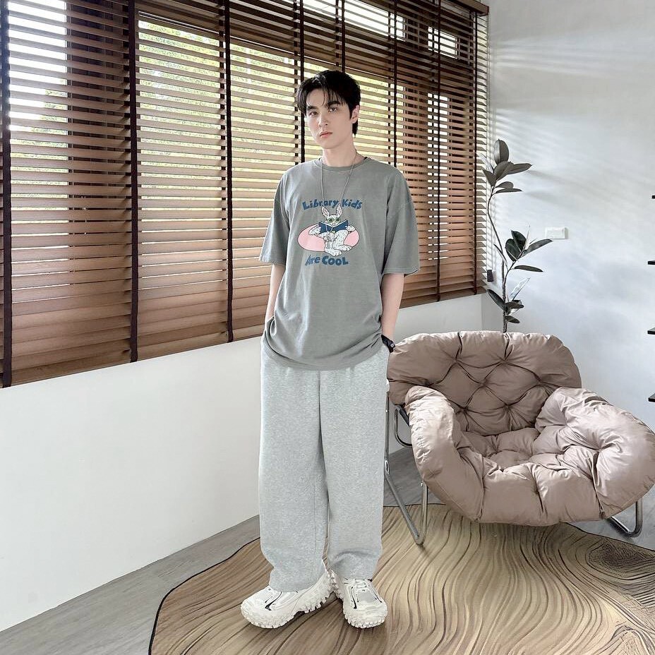 ❄️夏日涼感必備❄️Library Kids 墨鏡兔印花 短T(2colors)