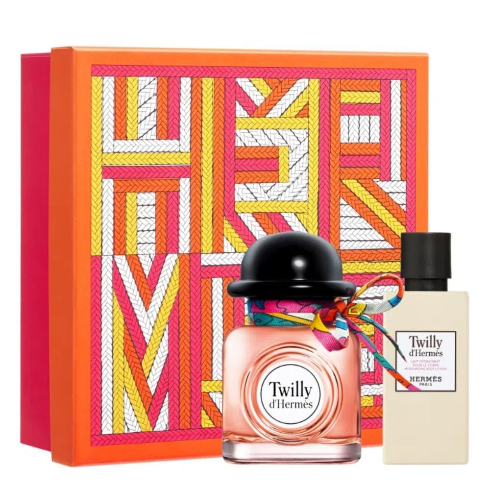 愛馬仕 女士絲巾濃香水禮盒裝 50ml+身體乳40ml