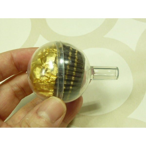 【台灣現貨速發】3.5公分透明壓克力蛋 金莎球｜1盒約100個