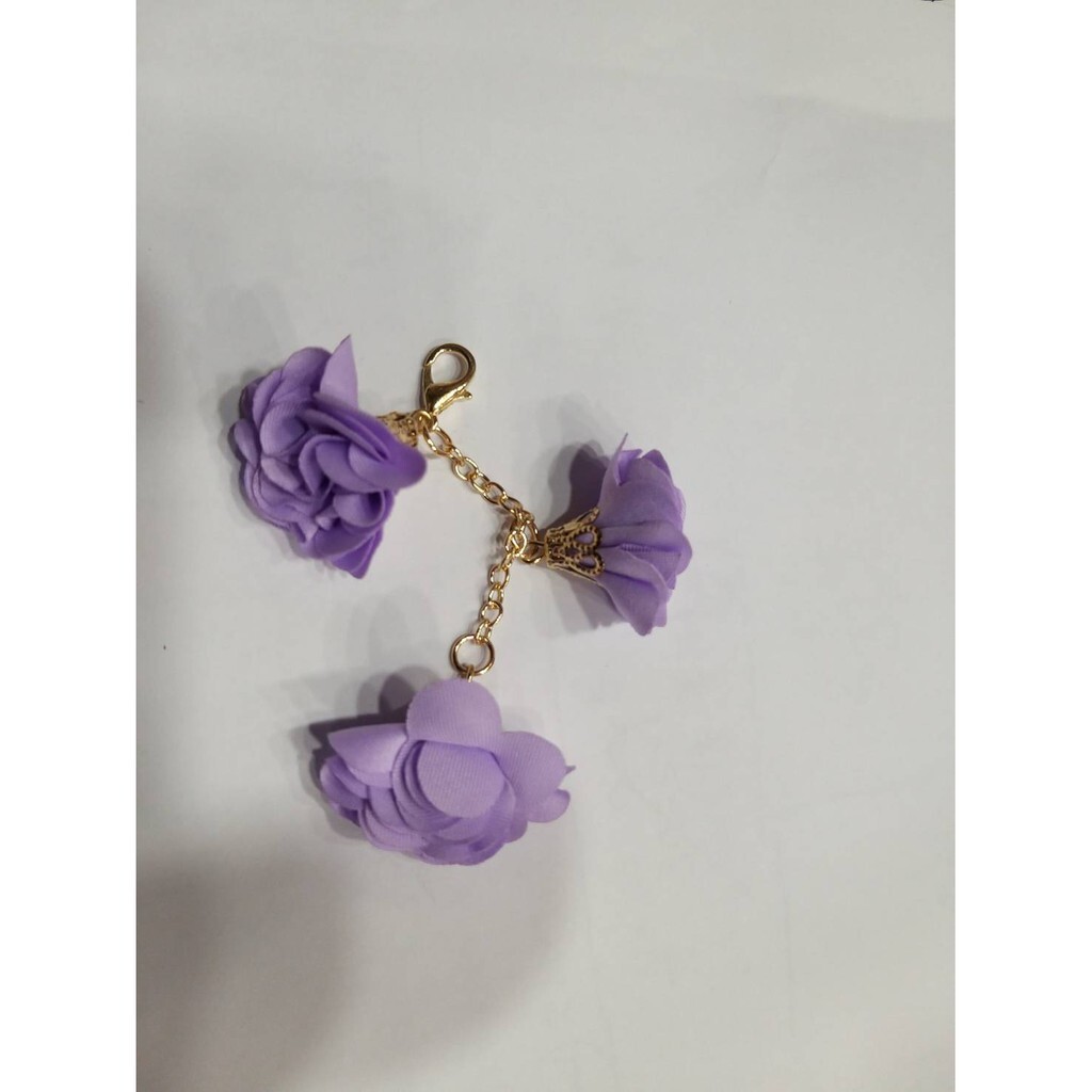 【台灣現貨速發】花朵金鍊掛飾 鑰匙圈配件吊飾 鑰匙扣  鑰匙圈 手機吊飾