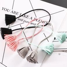 【台灣現貨速發】一個18元'''精品吊飾----仿雞皮//雙頭雞皮流蘇繩///雞皮長鍊掛飾