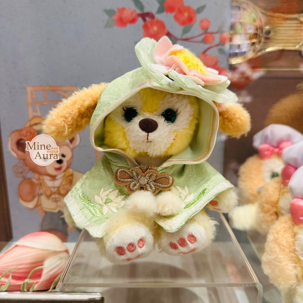 達菲和朋友們 花間綺夢系列 迷你寶寶系列 坐肩 絨毛 娃娃 公仔 連帽斗篷裝 造型服裝 (無娃娃) -上海迪士尼樂園