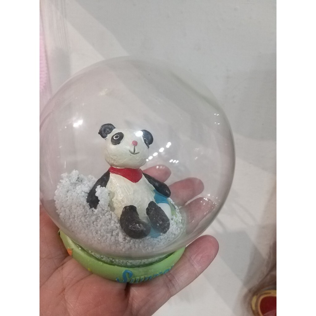 【台灣現貨速發】多肉植物 微景觀小公仔 熊貓／青蛙／大象(水晶球系列)