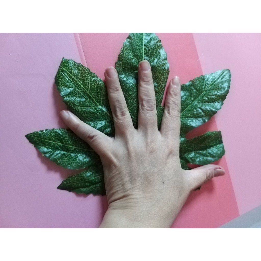 【台灣現貨速發】八角金盤葉｜仿真 人造花 八角葉片 人造仿真植物 創意仿真植物 裝飾