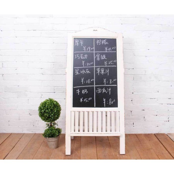 【台灣現貨速發】美式鄉村花架黑板///店廣告畫板//留言板