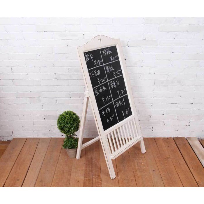 【台灣現貨速發】美式鄉村花架黑板///店廣告畫板//留言板