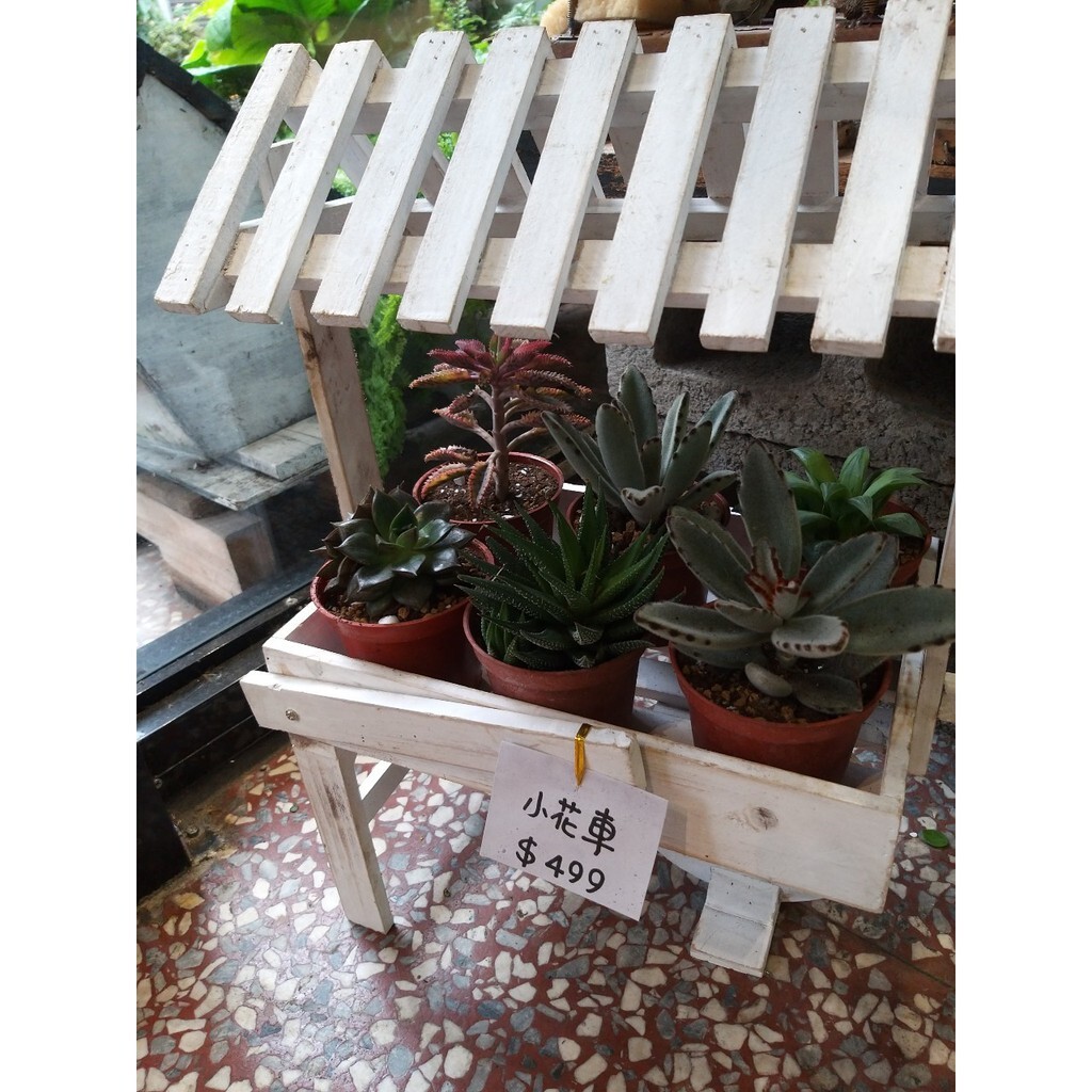 【台灣現貨速發】小花車 木製花車 白色花車 [出清商品]